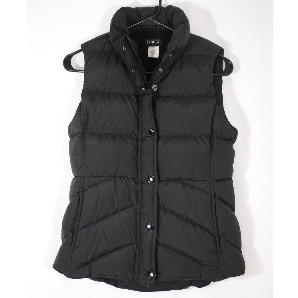 J.Crew Down Vest Black XS